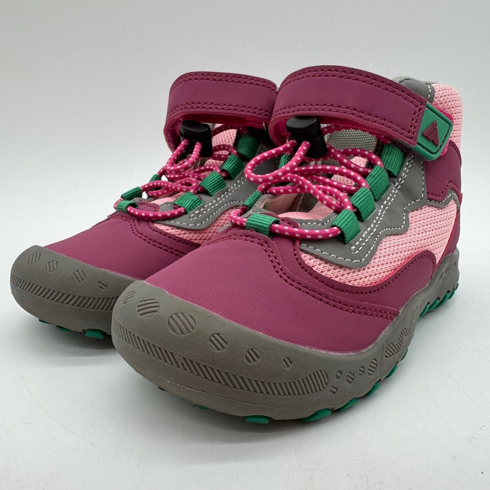 Mishansha Kids Hiking Boots Approx US 11 Little Kid Pink Green Gray EU 28